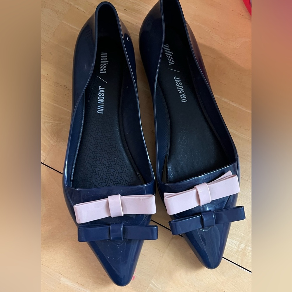 Melissa Jason Wu Point Jelly Shoes Women’s 9 Blue